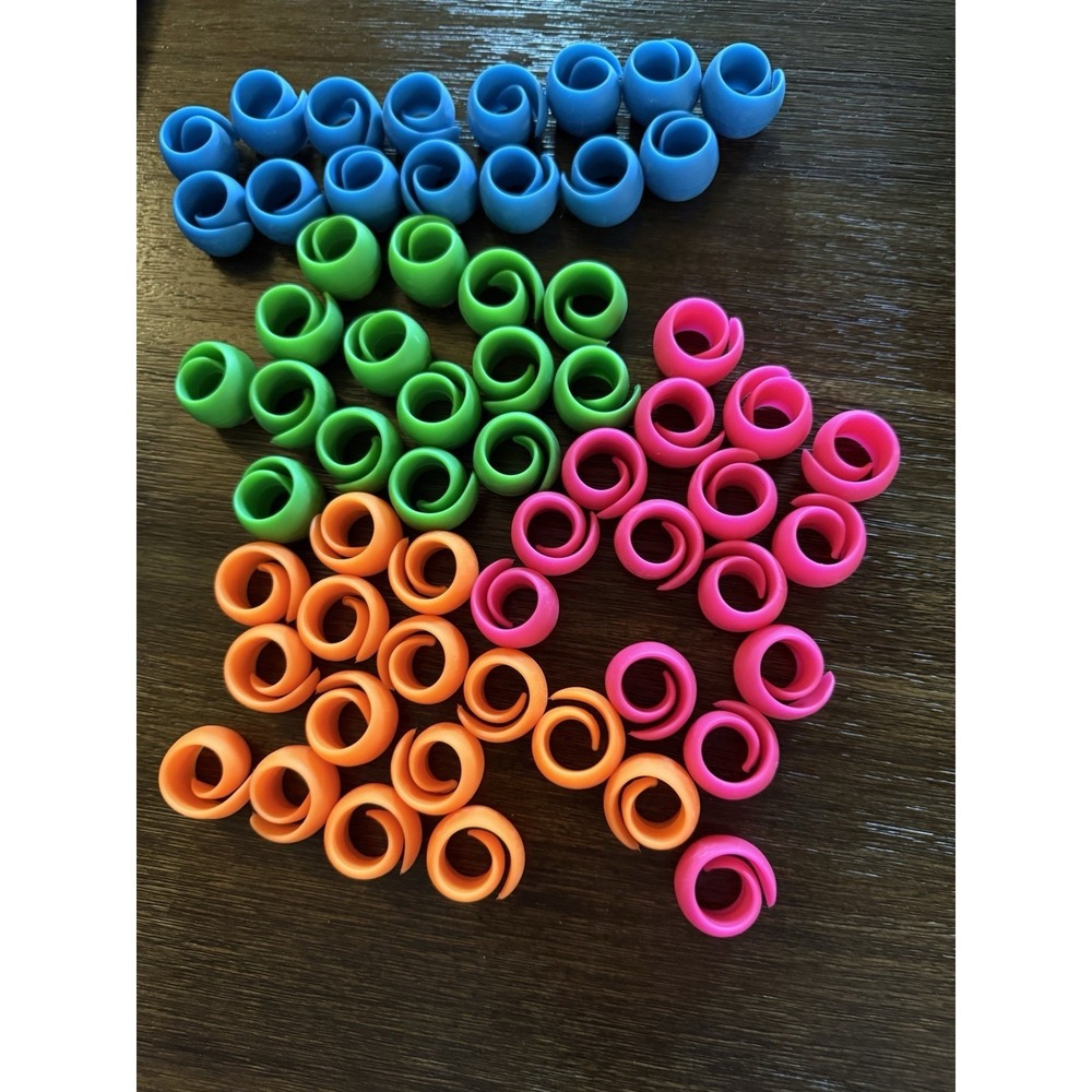 Lot of 240 Thread Huggers Sewing Thread Spool Holders Organizers Multi Color